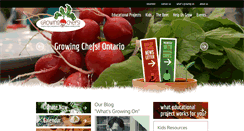 Desktop Screenshot of growingchefsontario.ca